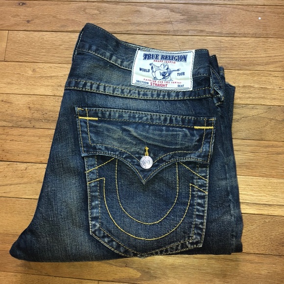 true religion ripped jeans mens